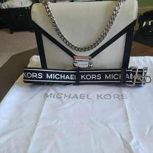 Michael Kors Whitney Logo Pebble Leather bag